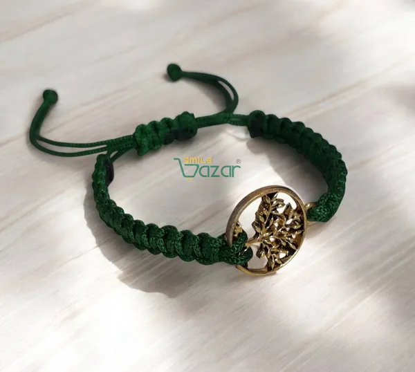 Tree_Of_Life_Charm_Macrame_Bracelet_Adjustable_Wristband_Bracelet_Friendship_Band_For_All_Skin_Friendly_-_Green