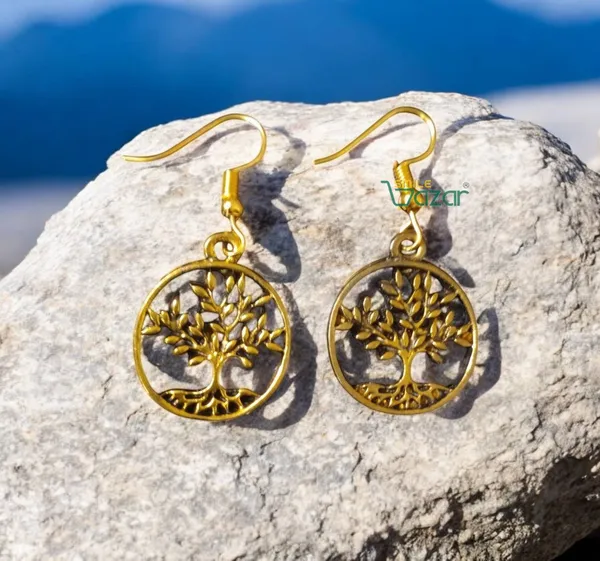 Tree_Of_Life_Earrings_For_Women_&_Girls_Modern_Earring_For_Smart_Casual_Wear_-_Golden_-__1_Pair