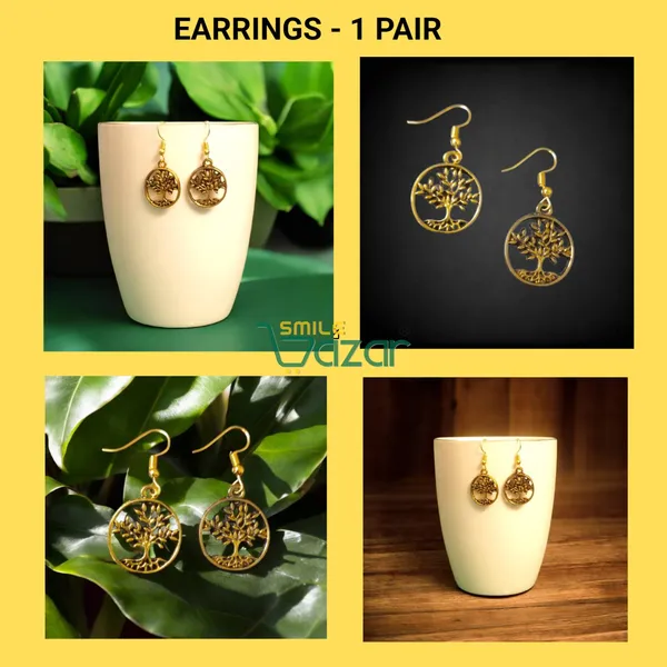 Tree_Of_Life_Earrings_For_Women_&_Girls_Modern_Earring_For_Smart_Casual_Wear_-_Golden_-__1_Pair
