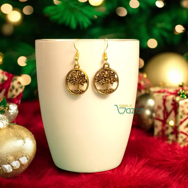 Tree_Of_Life_Earrings_For_Women_&_Girls_Modern_Earring_For_Smart_Casual_Wear_-_Golden_-__1_Pair