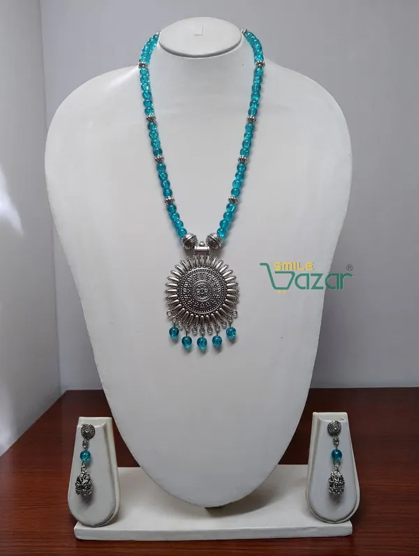 TURQUOISE_COLOUR_DAZZLING_KUNDAN_NECKLACE_SET_FOR_ALL_OCCASION