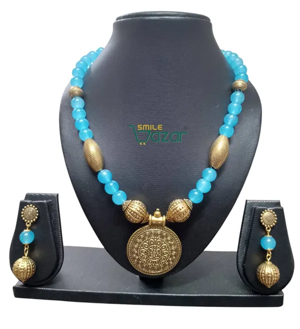 TURQUOISE_COLOUR_DESIGNER_KUNDAN_NECKLACE_SET_FOR_ALL_OCCASIONS