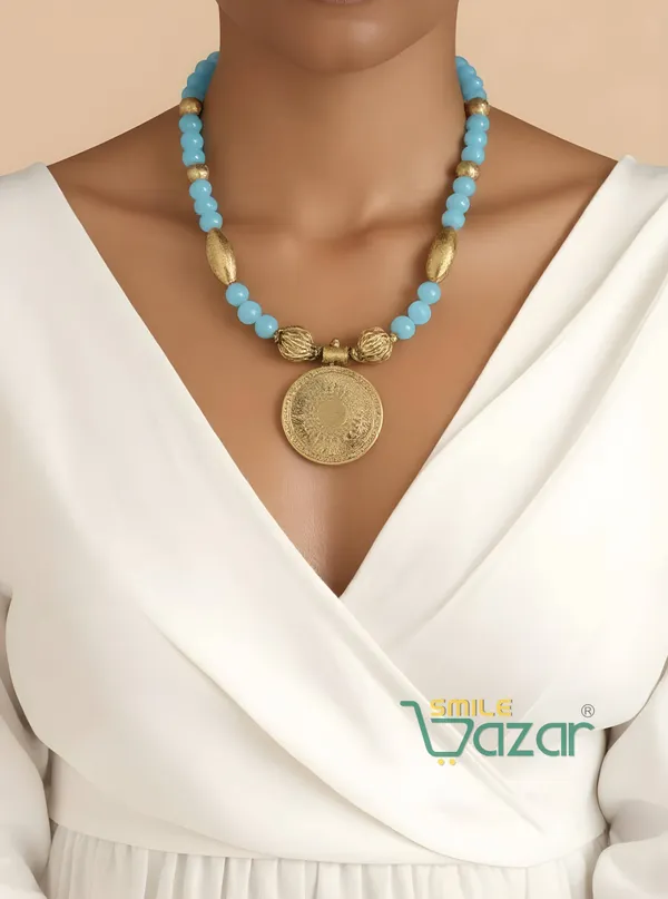 TURQUOISE_COLOUR_DESIGNER_KUNDAN_NECKLACE_SET_FOR_ALL_OCCASIONS