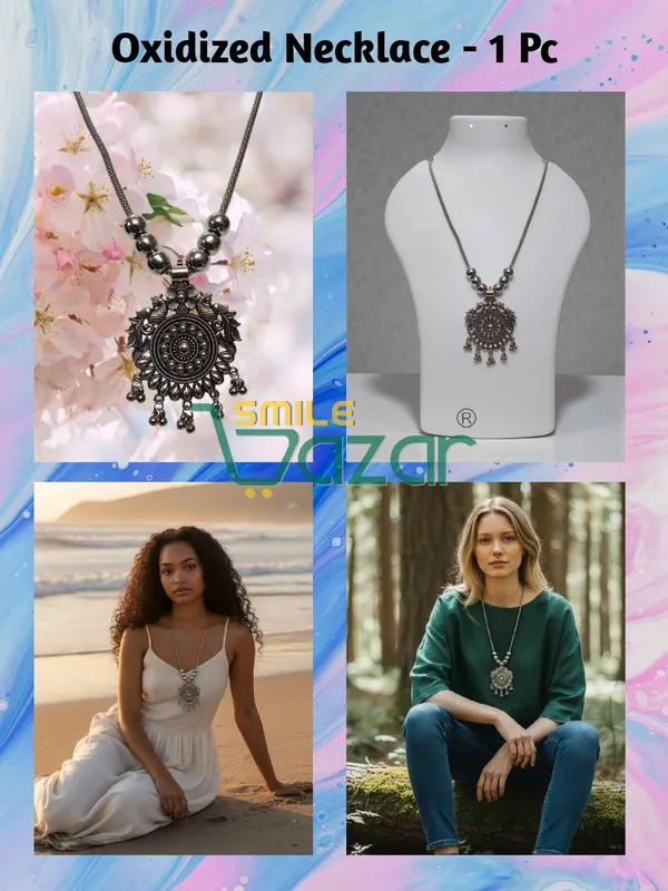 Artificial_Oxidised_Traditional_Silver_Big_Pendant_Necklace_Stylish_Necklace_Chain_Jewellery_–_Antique_Statement_Jewellery_for_Girls_&_Women_-_1_PC