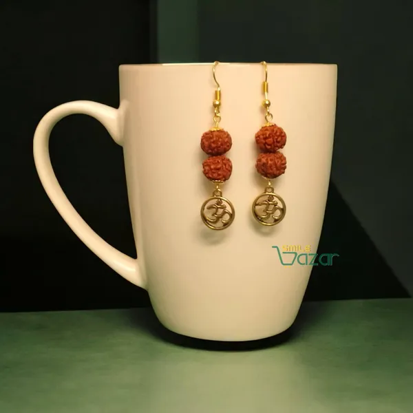 Om_Rudraksha_Earrings_For_Women_&_Girls_Modern_Earring_For_Smart_Casual_Wear_-_Golden_-__1_Pair