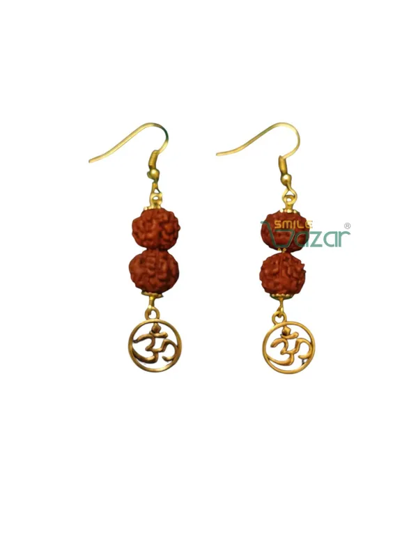 Om_Rudraksha_Earrings_For_Women_&_Girls_Modern_Earring_For_Smart_Casual_Wear_-_Golden_-__1_Pair