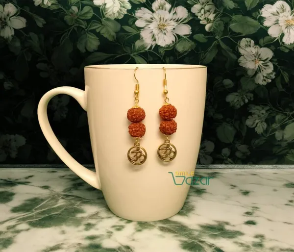 Om_Rudraksha_Earrings_For_Women_&_Girls_Modern_Earring_For_Smart_Casual_Wear_-_Golden_-__1_Pair