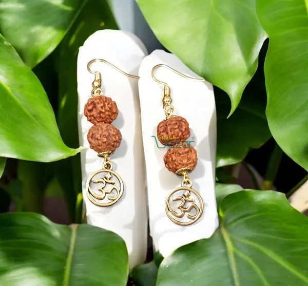 Om_Rudraksha_Earrings_For_Women_&_Girls_Modern_Earring_For_Smart_Casual_Wear_-_Golden_-__1_Pair