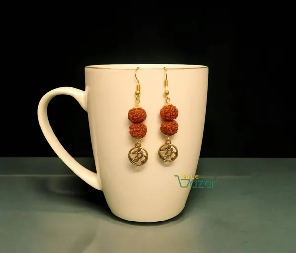 Om_Rudraksha_Earrings_For_Women_&_Girls_Modern_Earring_For_Smart_Casual_Wear_-_Golden_-__1_Pair