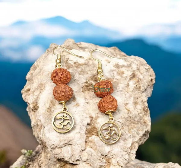 Om_Rudraksha_Earrings_For_Women_&_Girls_Modern_Earring_For_Smart_Casual_Wear_-_Golden_-__1_Pair