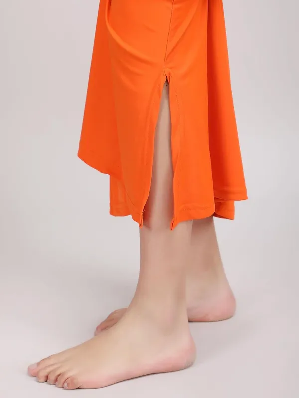 Orange_Microfiber_Saree_Shapewear_Petticoat_|_Smooth_Curve_Mermaid_Style_Innerwear_Petticoat_For_Woment