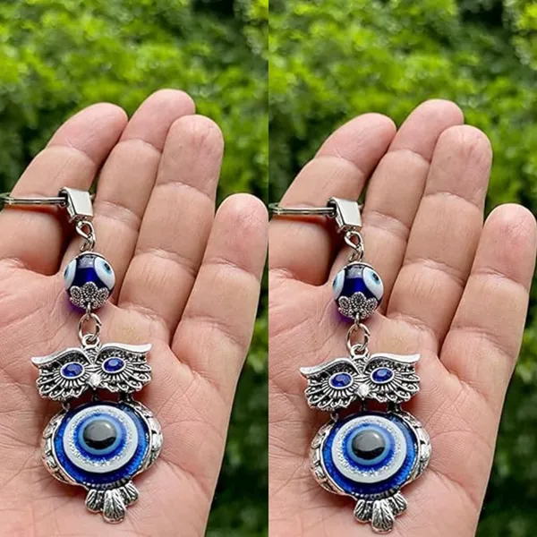 Pack_Of_2_Blue_&_Silver_Evil_Eye_Keychain_For_Bike/Car_Gifting_With_Key_Ring_AntiRust