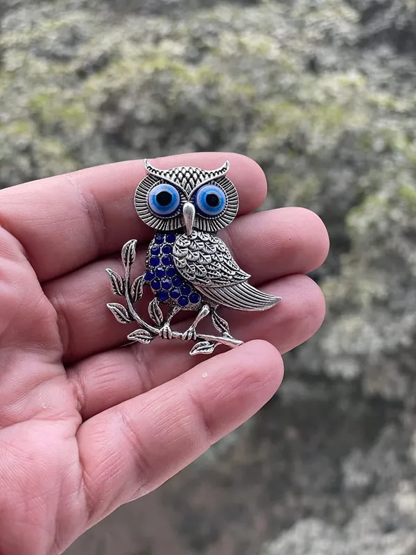 Blue_&_Silver_Owl_Turkish_Evil_Eye_Fridge_Refrigerator_Sticker_Magnet_Sign_Of_Good_Luck_&_Protection