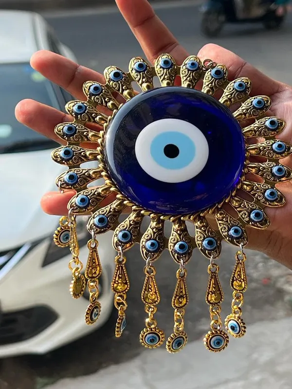 Metal_Evil_Eye_Home_Decor_Hanging_Ornament,Door_Wall_Hanging,_Evil_Eye_Decor,Evil_Eye_Car_Ornament_(Sun_With_Charm_Design_Gold)