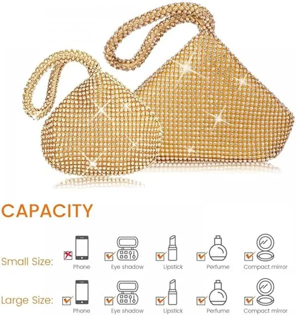 BLUE_BEADS_Women's_Luxury_Rhinestone_Evening_Clutch_Bag_�_Sparkly_Crystal_Purse_with_Top_Handle_�_Glitter_Party_Handbag_for_Wedding,_Prom,_Cocktail_&_Special_Events_For_Women_and_Girls_(Gold)