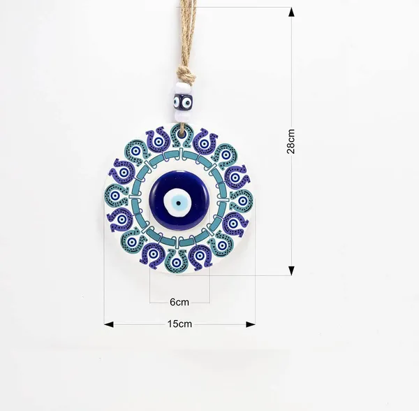 Home_Decor_Evil_Eye_Hanging/Door_Hanging/Wall_Hanging_White_Print_with_Turkish_Feng_Shui_Vastu_Blue_Glass_Evil_Eye_Door_Hanging_Nazar_batu_Protection_Good_Luck_Gifting_Home/Office