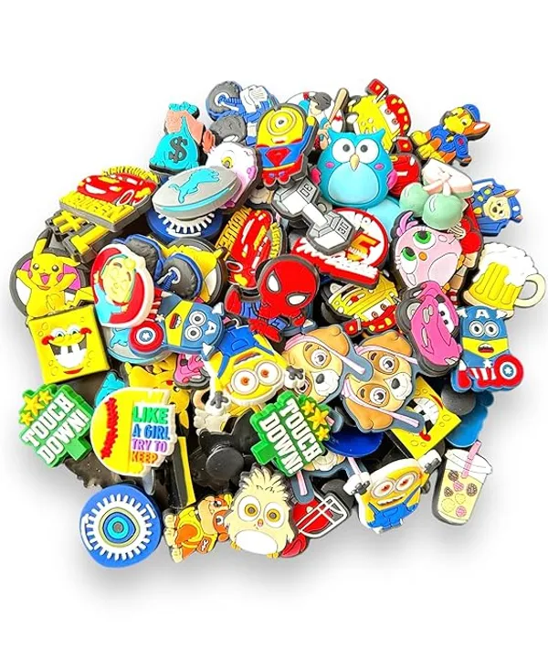 PACK_OF_24_BLUE_BEADS_2D_Shoe_Decor_Charms_-_Special_Characters_Pack_Different_Shoes_Charms_Decoration_For_Clog_Accessories_Girls_Boys_Teens_Kids_Birthday_Party_Gifts