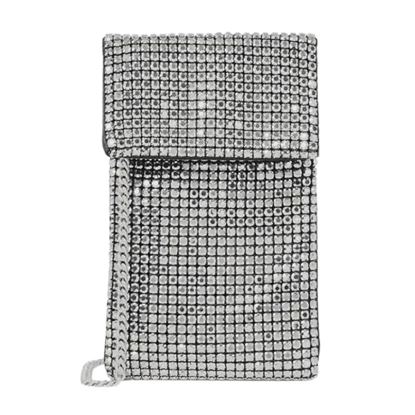 BLUE_BEADS_"Women's_Rhinestone_Crystal_Evening_Clutch_Bag_-_Sparkling_Glitter_Handbag_with_Shiny_Shoulder_Strap_-_Elegant_Tote_for_Special_Occasions_(Sling_Bag_Small_Size_Silver)