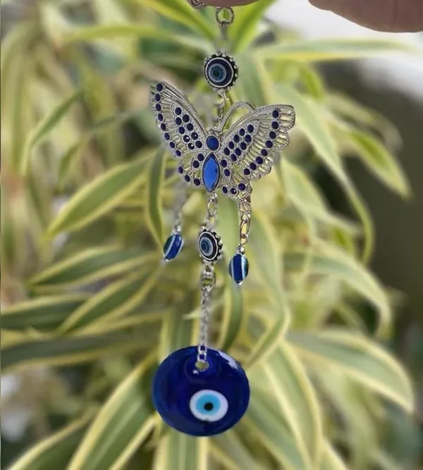 _Blue_Evil_Eye_Butterfly_Pendant_Decoration_for_Diwali_Gifts,_Wall/Door_Hanging_Ornament_Amulet_for_Car,_Home_and_Office_for_Protection_and_Blessing