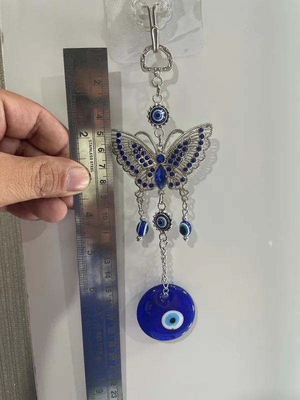 _Blue_Evil_Eye_Butterfly_Pendant_Decoration_for_Diwali_Gifts,_Wall/Door_Hanging_Ornament_Amulet_for_Car,_Home_and_Office_for_Protection_and_Blessing