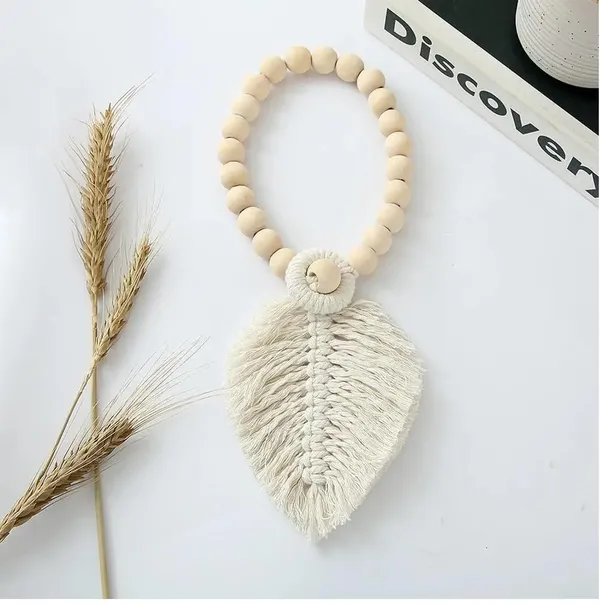 Pack_Of_2_Off_White_Boho_Curtain_Tiebacks,Hand_Knitting_Cotton_Curtain_Holdbacks_With_Adjustable_Natural_Wooden_Bead