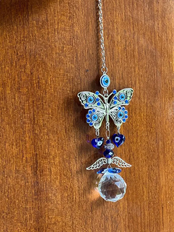 Home_Decor_Butterfly_Evil_Eye_Hanging_for_Diwali_Gifts/Wall_Hanging_Car_Hanging_Crystal_Angel_Suncatcher_Balls_Prism_Rainbow_Maker_for_Home,_Office,_Garden_Decoration,_Window_Decorations