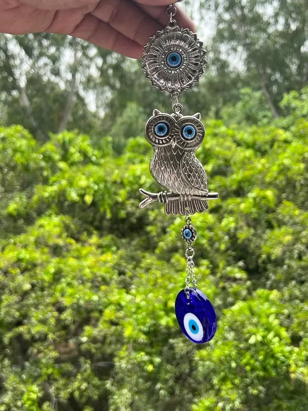 Home_Decor_Hanging_Wall_Hanging_Car_Hanging_with_Lucky_Owl_Blue_Evil_Eye_Decoration,_Lucky_Hanging_Ornament_Amulet_for_Car,_Home_and_Office_for_Protection_and_Blessing