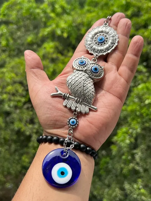 Home_Decor_Hanging_Wall_Hanging_Car_Hanging_with_Lucky_Owl_Blue_Evil_Eye_Decoration,_Lucky_Hanging_Ornament_Amulet_for_Car,_Home_and_Office_for_Protection_and_Blessing