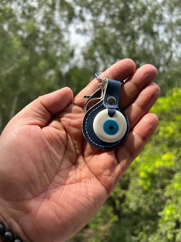 Pack_of_2_BLUE_BEADS_Original_Blue_and_White_Evil_Eye_Stone_With_Leather_Keychain_For_Bike/Car_Gifting_With_Key_Ring
