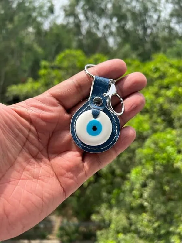 Pack_of_2_BLUE_BEADS_Original_Blue_and_White_Evil_Eye_Stone_With_Leather_Keychain_For_Bike/Car_Gifting_With_Key_Ring