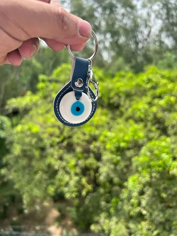 Pack_of_2_BLUE_BEADS_Original_Blue_and_White_Evil_Eye_Stone_With_Leather_Keychain_For_Bike/Car_Gifting_With_Key_Ring