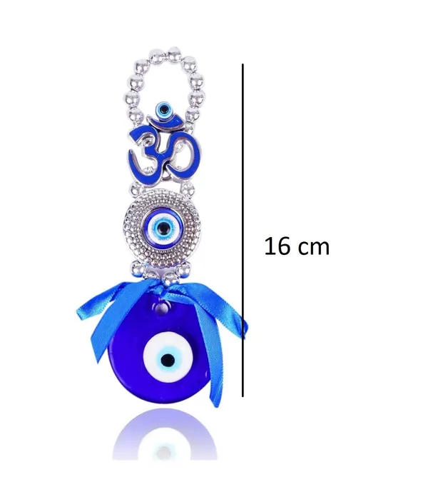 BLUE_BEADS_Ceramic_Turkish_Feng_Shui_Vastu_Blue_Glass_Evil_Eye_Hanging/Door_Hanging_Nazar_Batu_For_Protection_And_Good_Luck_-_Perfect_For_Gifting_Home_Or_Office_(Om)