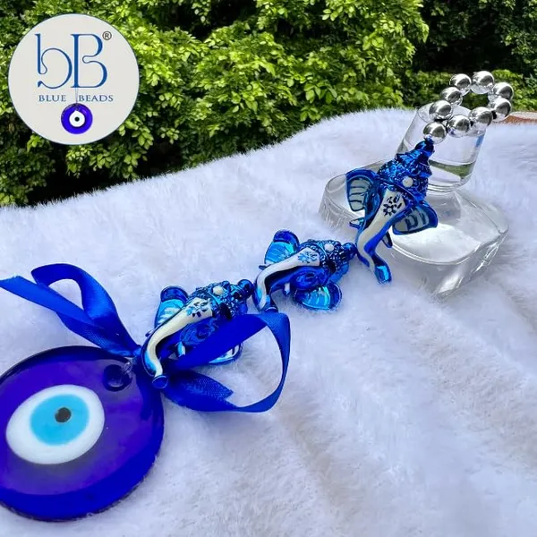 Blue_&_Silver_Lord_Ganesh_Face_With_Glass_Evil_Eye_Hanging/Door_Hanging_Nazar_Battu_For_Protection_And_Good_Luck_Perfect