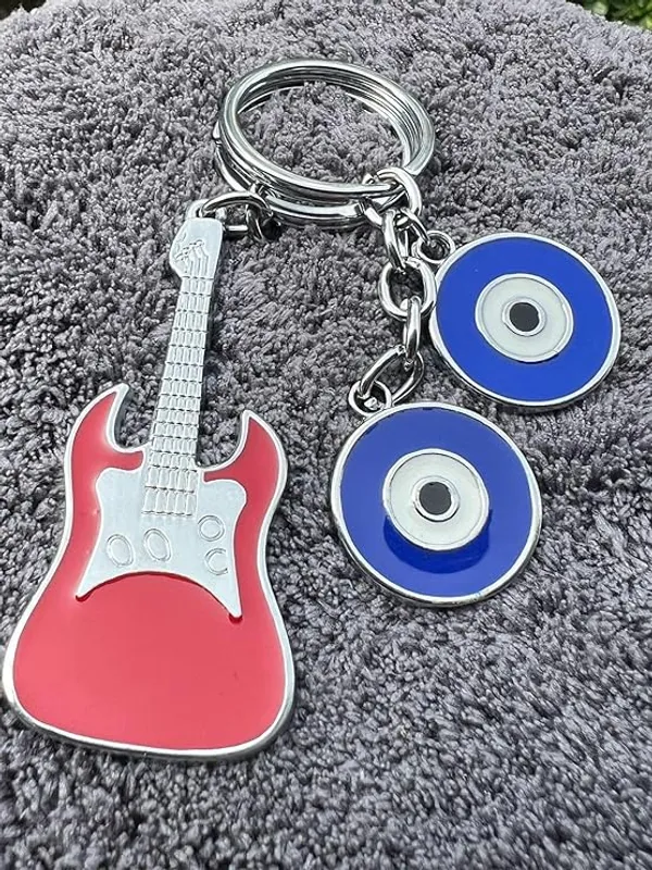 Pack_Of_Any_3_pcs_BLUE_BEADS_Unisex_Enameled_Metal_Keychain_Enamel_Evil_Eye_Keychain_For_Bike/Car_Gifting_With_Key_Ring_Anti-Rust