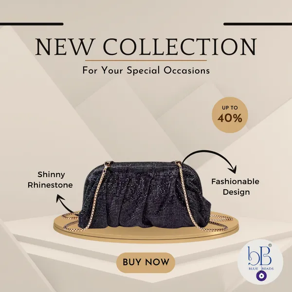 BLUE_BEADS_Full_Shinny_Rhinestone_Crystal_Evening_Clutch_Bag_Sparkling_Glitter_with_Chain_Sling_Bag_for_Special_Occasions_Like_Wedding_Party_Prom_Evening_Night_Party_For_Women_Girls_(PURPLE)