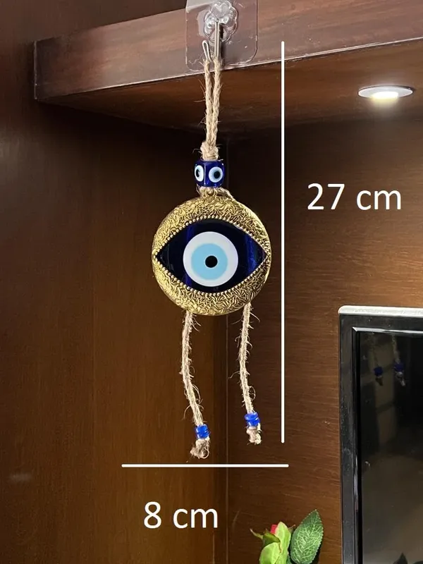 BLUE_BEADS_Evil_Eye_Lucky_Pendant_Design_Prevent_Bad_Energy_Bring_Wealth_Fortune_Coloured_Glaze_Alloy_Evil_Eye_Hanging_Ornament,Evil_Eye_Decor,Evil_Eye_Car_Ornament_(Gold_Evil_Eye)