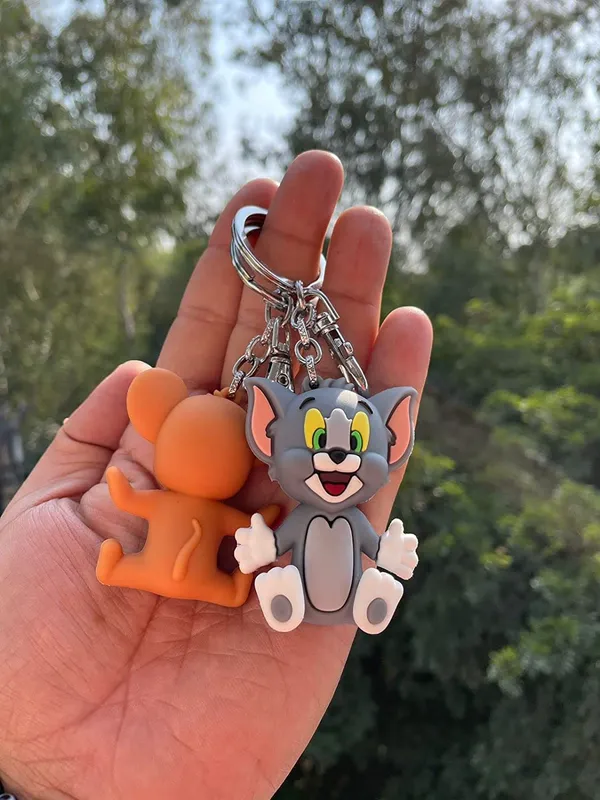 Pack_Of_2_Blue_Beads_Combo_Offer_New_Trending_Multi_Color_3D_Cartoon_Character_Rubber_Keychain_Chain_Keyring_(Pack_of_2_Pcs_Any_Design)