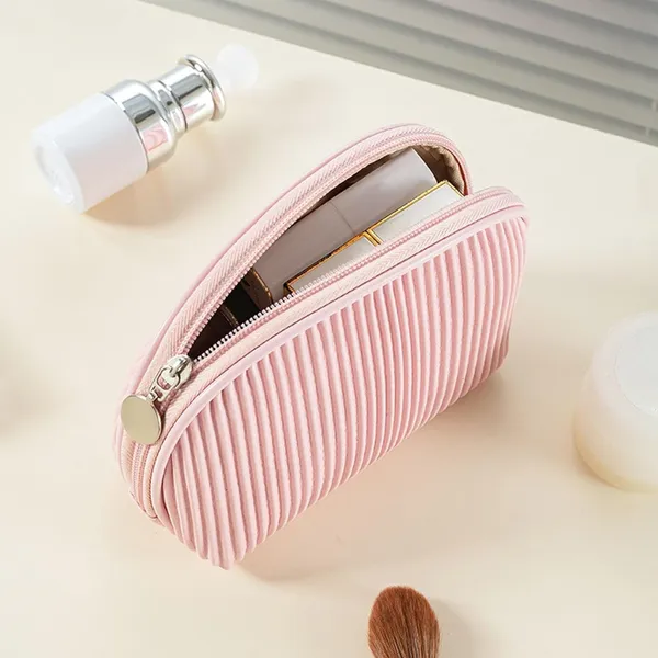 BLUE_BEADS_Set_of_3_Toiletry_Bags,_PU_Leather_Traveling_Bag,_Makeup_Organizer_Pouch_with_Zipper,_Portable_Waterproof_Skin_Care_Carrying_Bag,_Cosmetic_Bag_for_Women_(PINK)