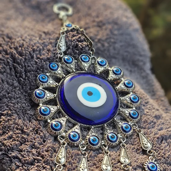BLUE_BEADS_Evil_Eye_Lucky_Pendant_Design_Prevent_Bad_Energy_Bring_Wealth_Fortune_Coloured_Glaze_Alloy_Evil_Eye_Hanging_Ornament,Evil_Eye_Decor,Evil_Eye_Car_Ornament_(Sun_with_Charm_Design)