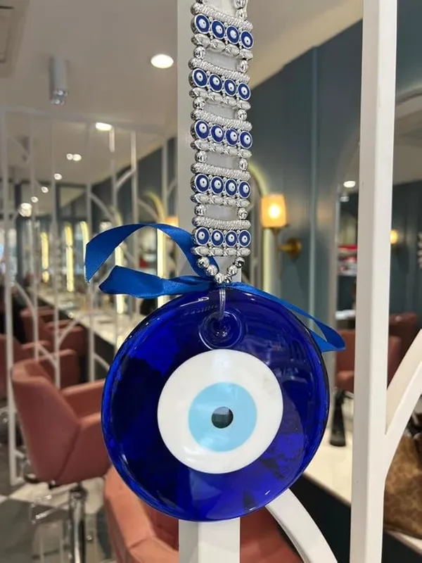 Evil_Eye_Hanging_Wall_Hanging_Feng_Shui_Vastu_Blue_Big_Glass_Evil_Eye_Door_Hanging_Nazar_Suraksha_Protection_Good_Luck_Home/Office_(X_Large),_Turkish_Amulet_Decoration_Home_(Silver)