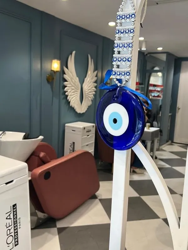 Evil_Eye_Hanging_Wall_Hanging_Feng_Shui_Vastu_Blue_Big_Glass_Evil_Eye_Door_Hanging_Nazar_Suraksha_Protection_Good_Luck_Home/Office_(X_Large),_Turkish_Amulet_Decoration_Home_(Silver)