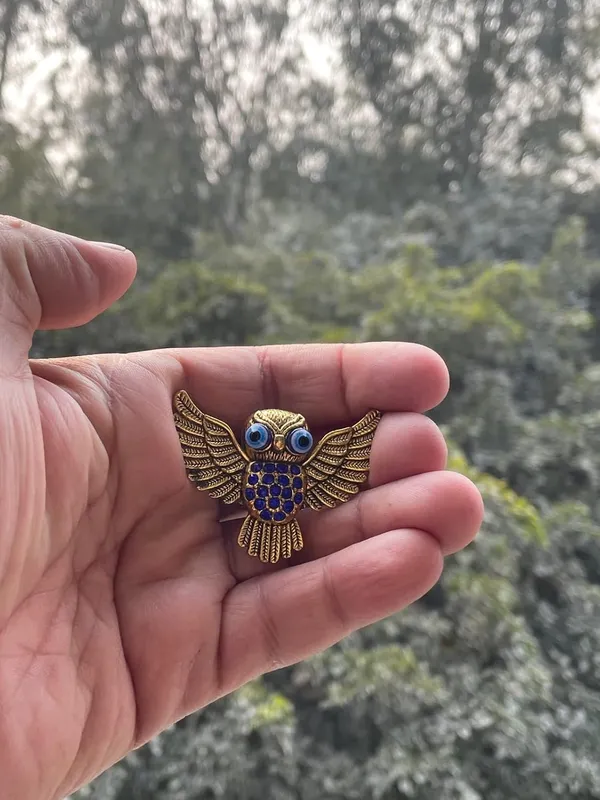 Pack_of_2_BLUE_BEADS_Home_&_Decor_Magnets_Silver_&_Gold_Flying_Owl_Turkish_Evil_Eye_Fridge_Magnet_Refrigerator_Sticker_-_Sign_of_Good_Luck_&_Protection_Unique_Souvenir_Items_Home_and_Office_Decorative_Things_&_Car_Accessories