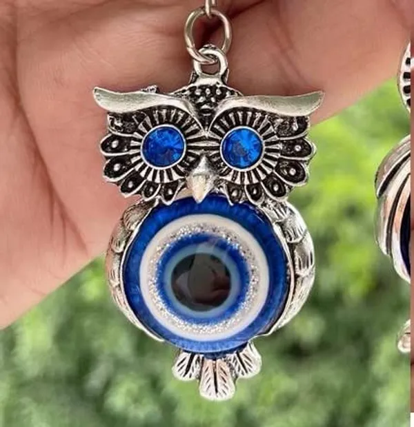 Blue_&_Silver_Evil_Eye_Keychain_For_Bike/Car_Gifting_With_Key_Ring_AntiRust