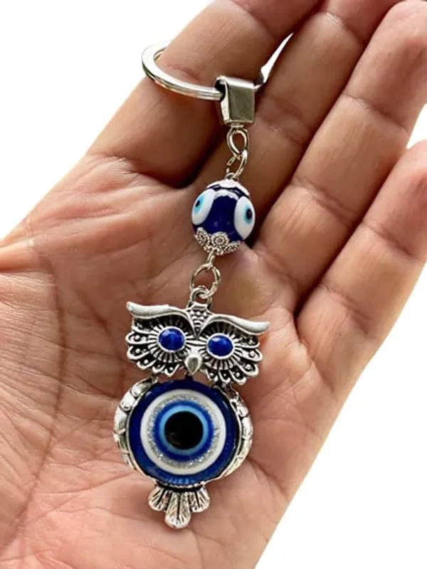 Blue_&_Silver_Evil_Eye_Keychain_For_Bike/Car_Gifting_With_Key_Ring_AntiRust