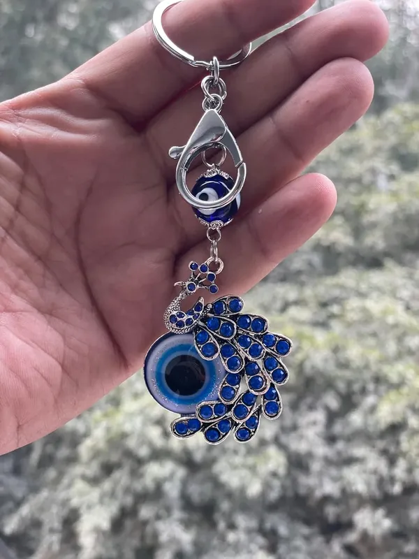 Blue_&_Silver_Peacock_Shape_Pendant_Evil_Eye_Keychain_Crystal_Alloy_Peacock_Keyring_For_Men_And_Women