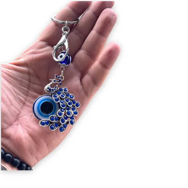 Blue_&_Silver_Peacock_Shape_Pendant_Evil_Eye_Keychain_Crystal_Alloy_Peacock_Keyring_For_Men_And_Women
