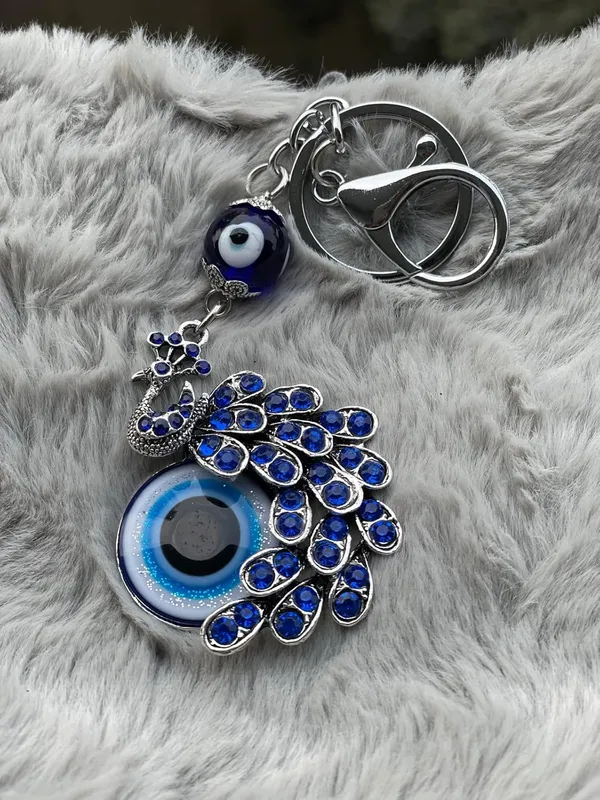 Blue_&_Silver_Peacock_Shape_Pendant_Evil_Eye_Keychain_Crystal_Alloy_Peacock_Keyring_For_Men_And_Women
