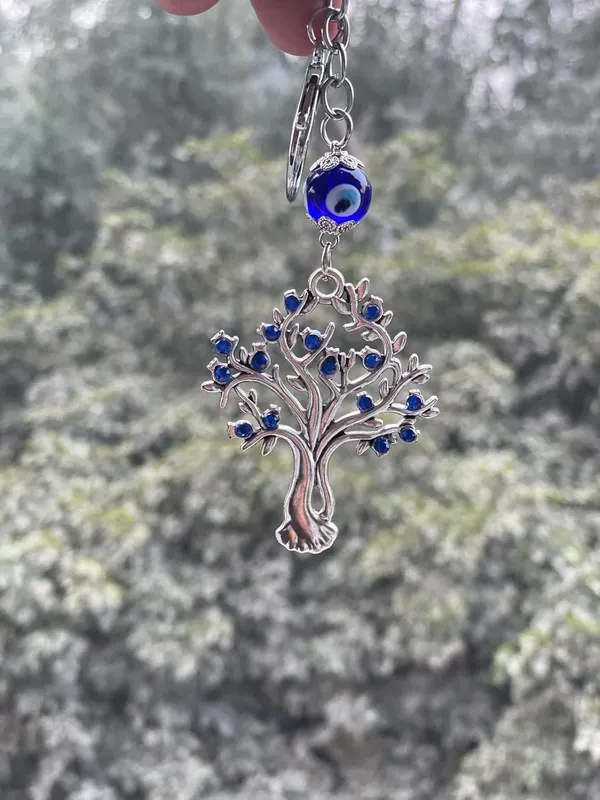 Blue_&_Silver_Tree_Shape_Pendant_With_Evil_Eye_Keychain_Crystal_Alloy_Keyring_For_Men_And_Women
