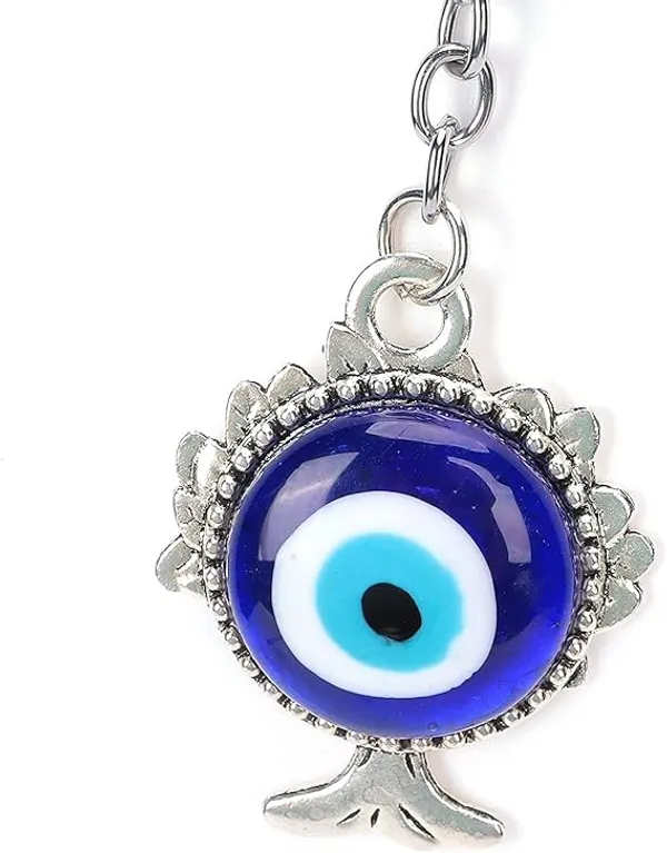 Pack_of_2_BLUE_BEADS_Round_Evil_Eye_trending_Keychain_Keyring_for_Men_and_Women