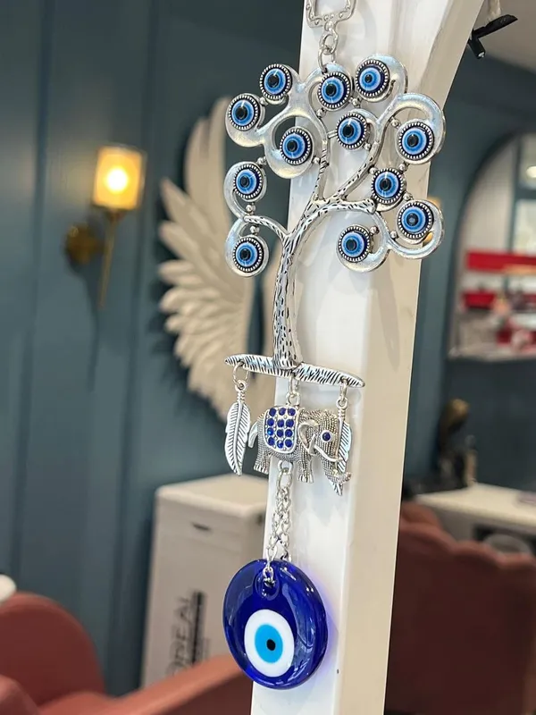Blue_&_Silver_Hanging_Tree_Pendant_Decoration,_Door_And_Car_Hanging_Ornament